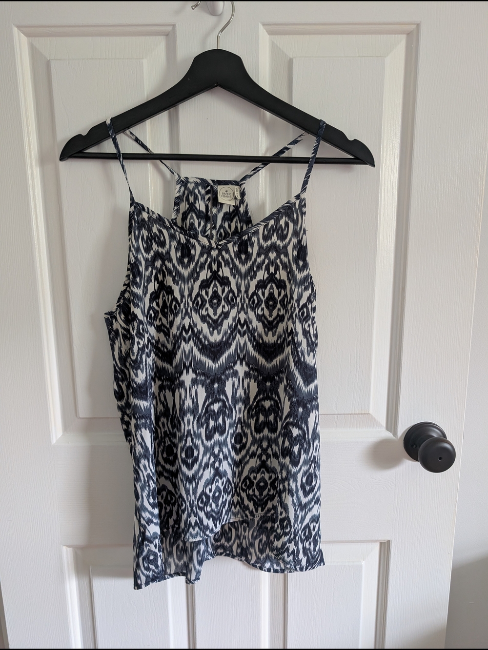 Paper Crane Navy And White Halter Cami Size Small
